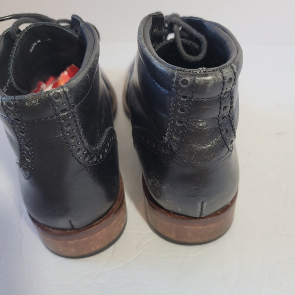 Cole Haan Black Liam Chukka Wingtip Leather Boots Men\'s Sz 8M Preppy Whimsigoth main image 11